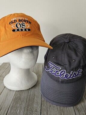 Titleist & Head Purple/Grey & Orange Unisex Cotton Baseball Caps Hats Strapbacks